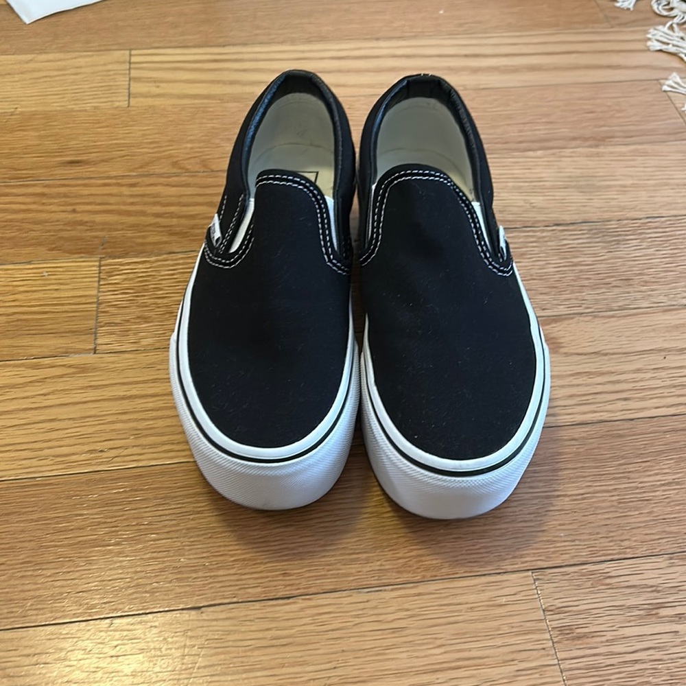 Vans classic slip on stackform black size 7
